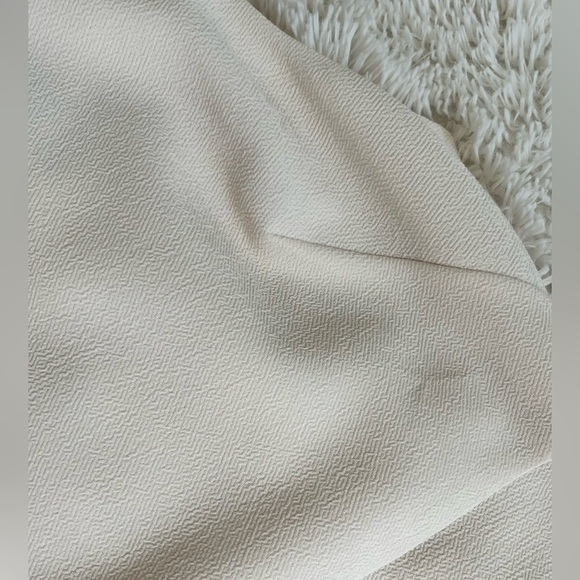 J Crew NWT Sleeveless Sheath Dress Cream Black Faux Leather Stretch Size 16 - Picture 9 of 16